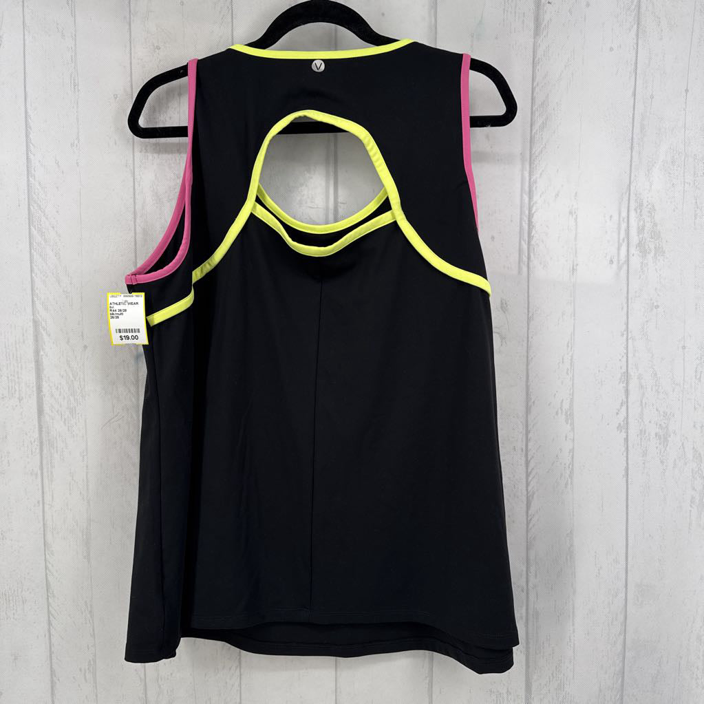 R44 26/28 colorblock open back tank