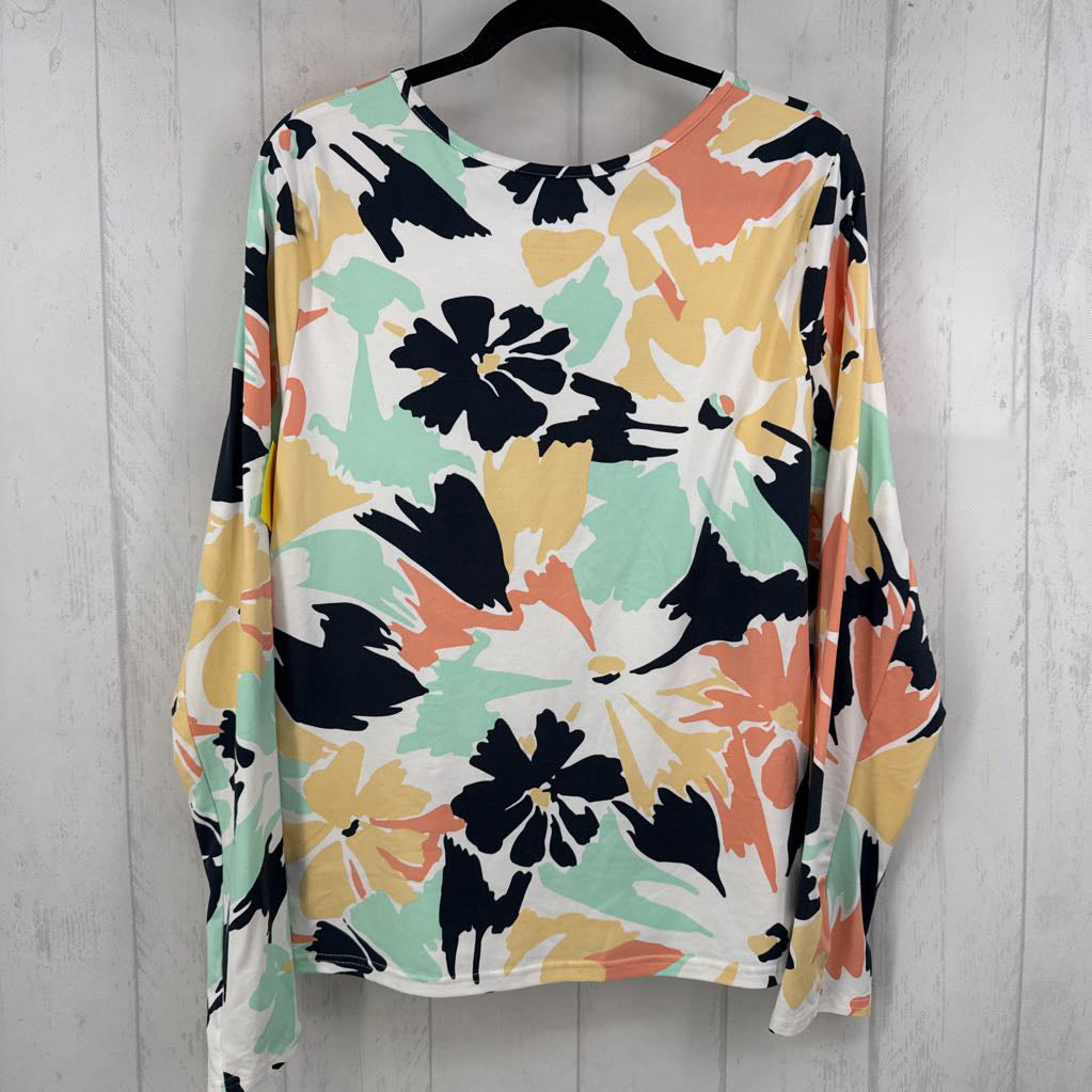 XXL flo print l/s tee