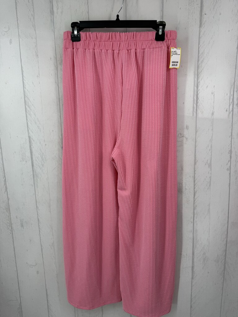 L textured 2pc pant set