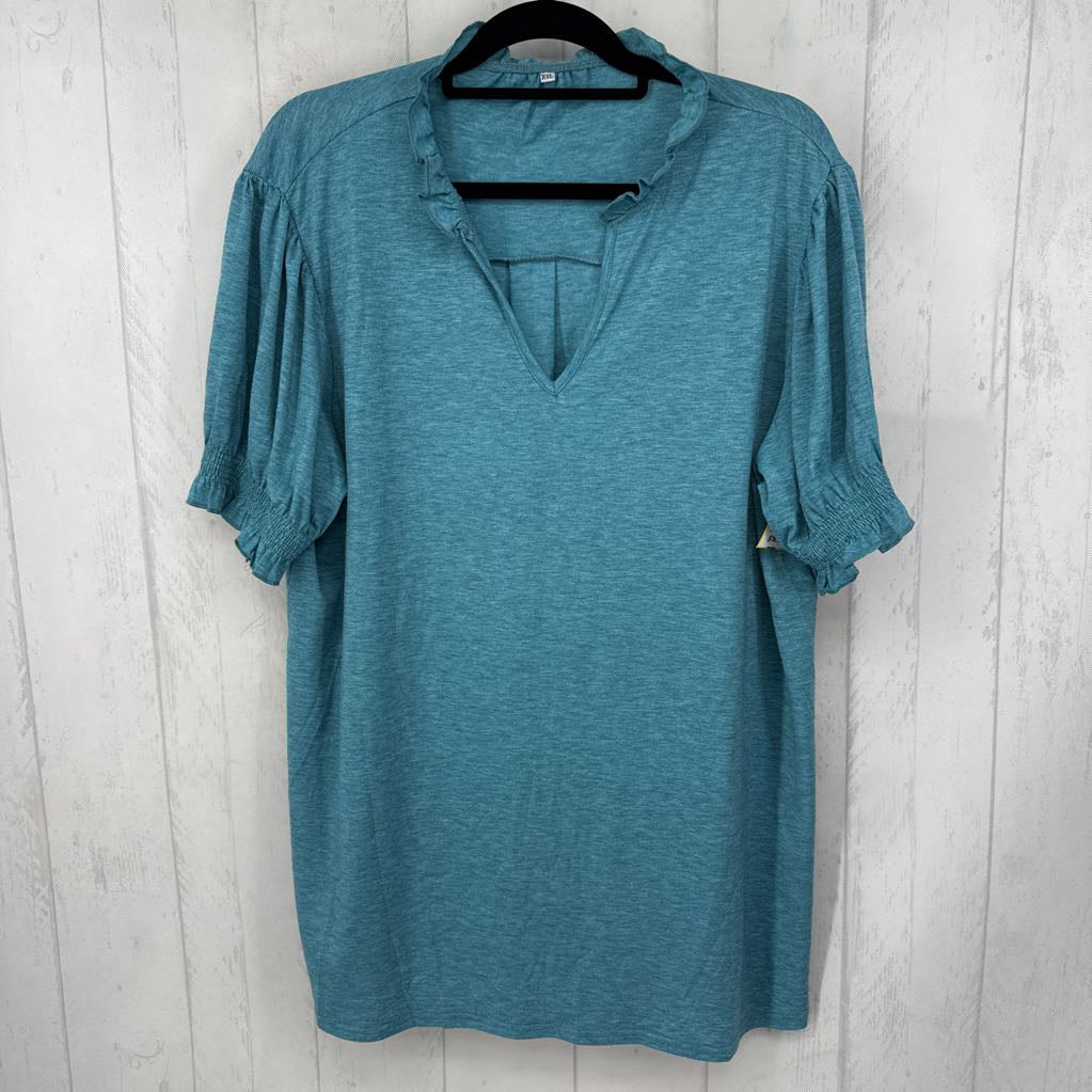 XXL split neck s/s top