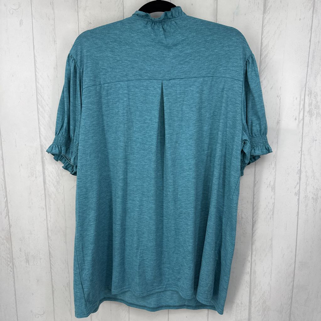 XXL split neck s/s top