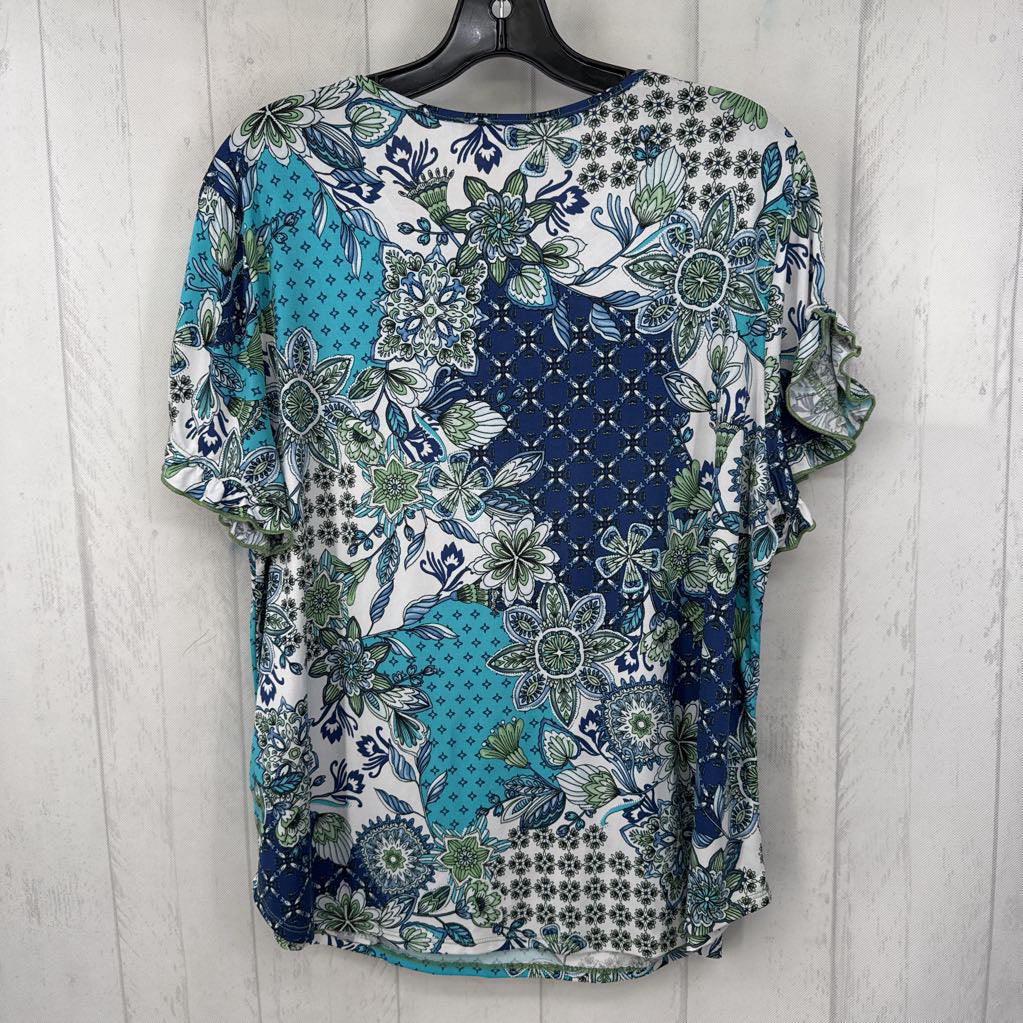 L printed s/s top