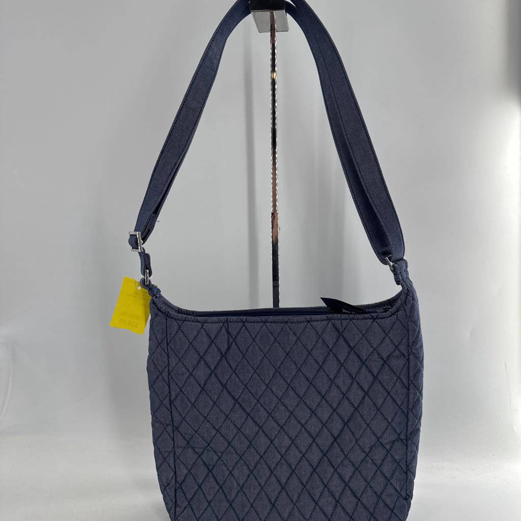chambray quilted crossbody
