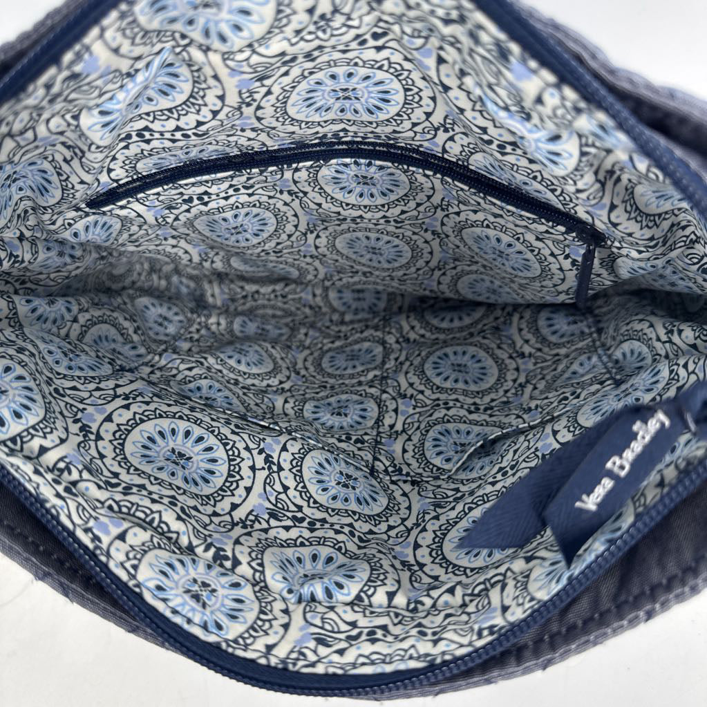 chambray quilted crossbody