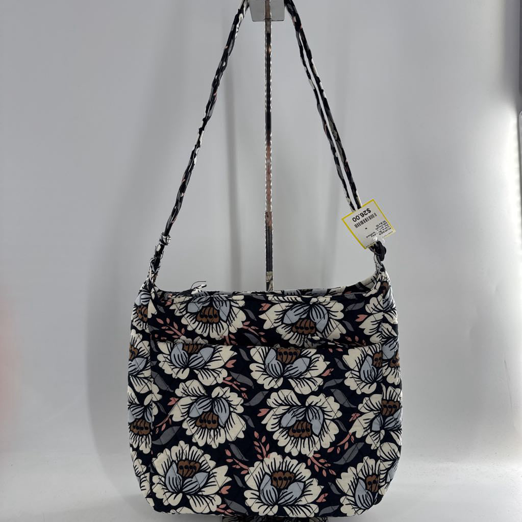 flo print quilted crossbody
