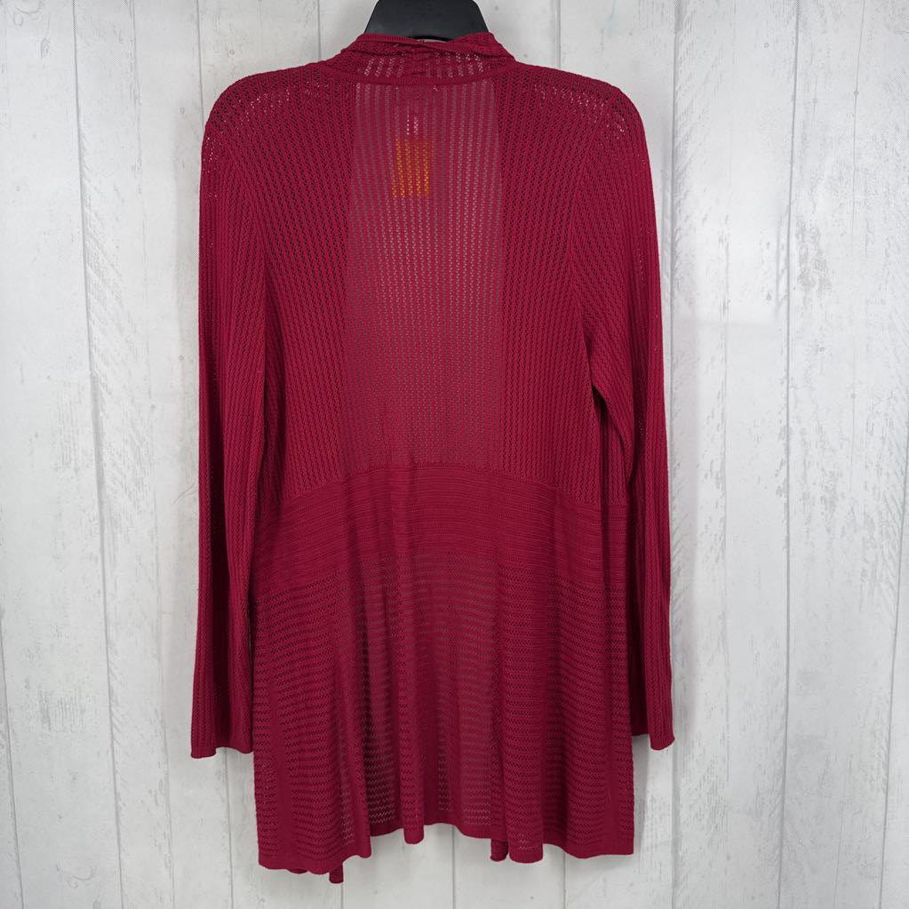 M crochet open front cardi