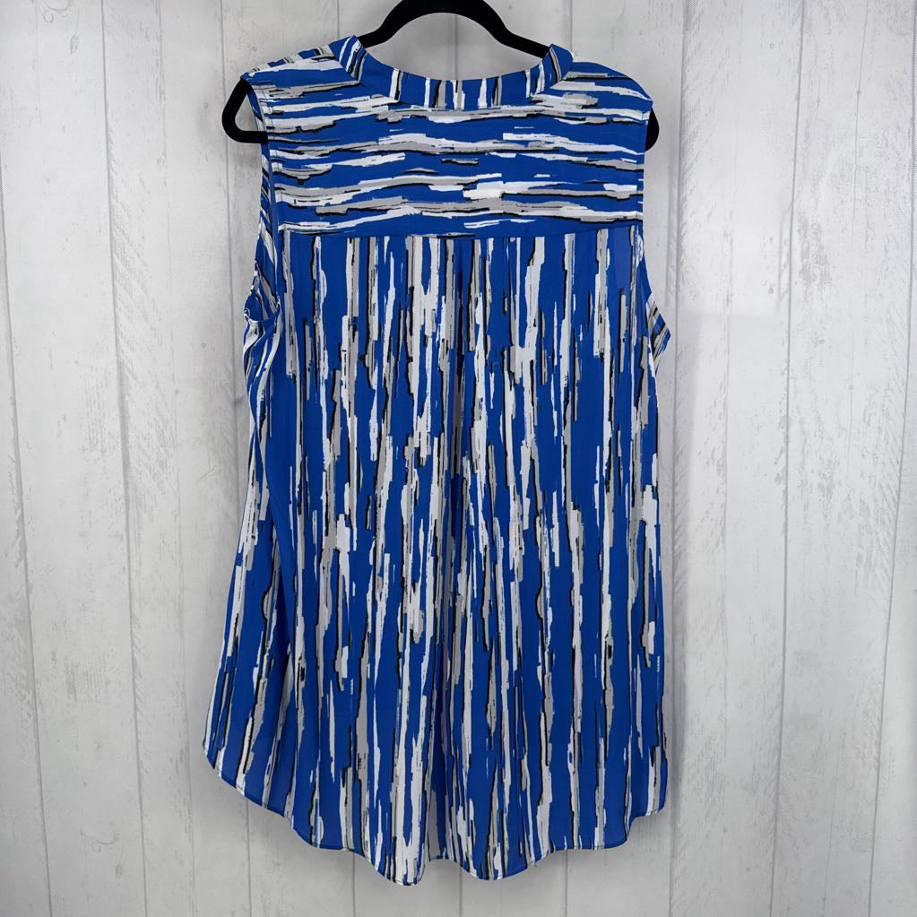 2X printed zip front hi-lo tank