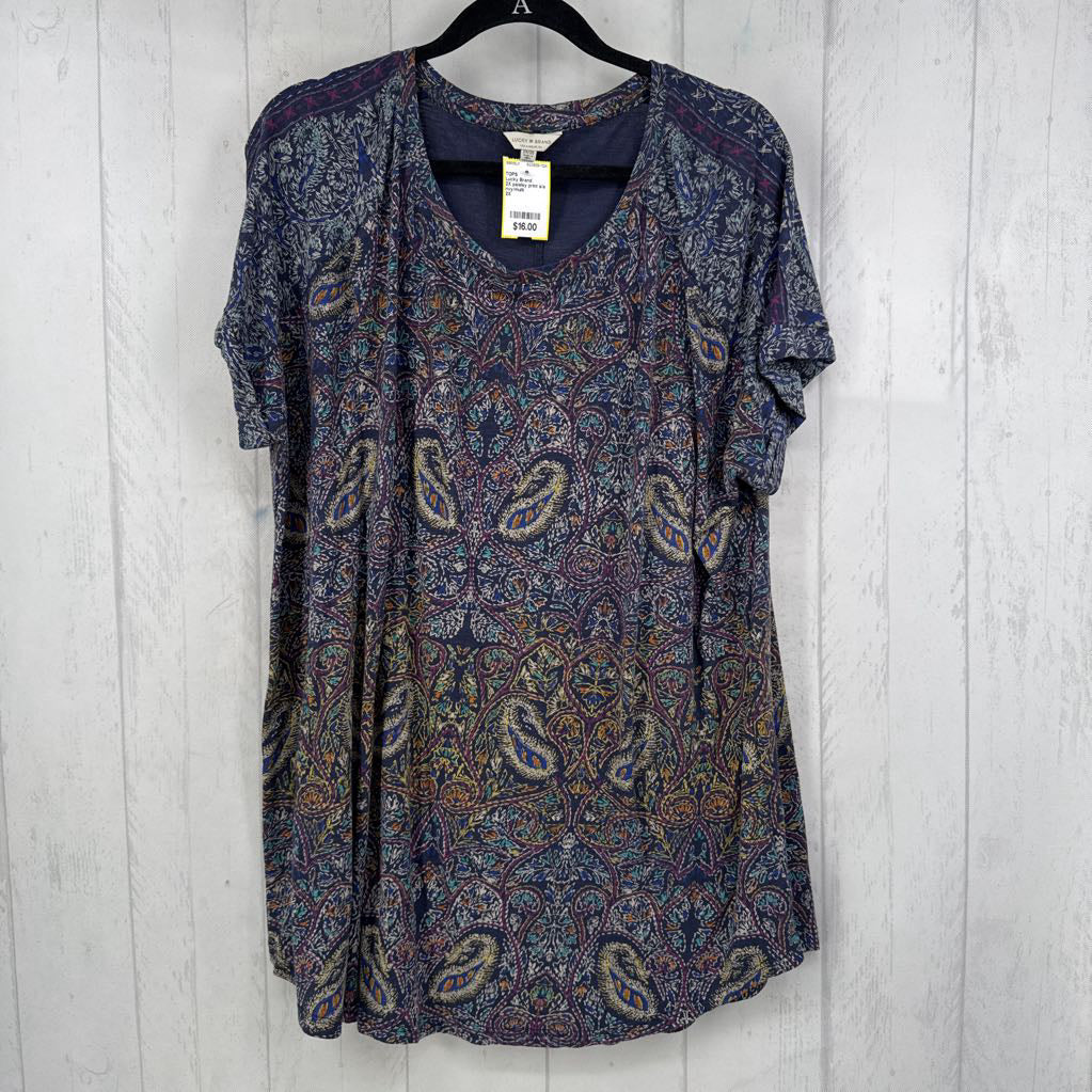 2X paisley print s/s tee