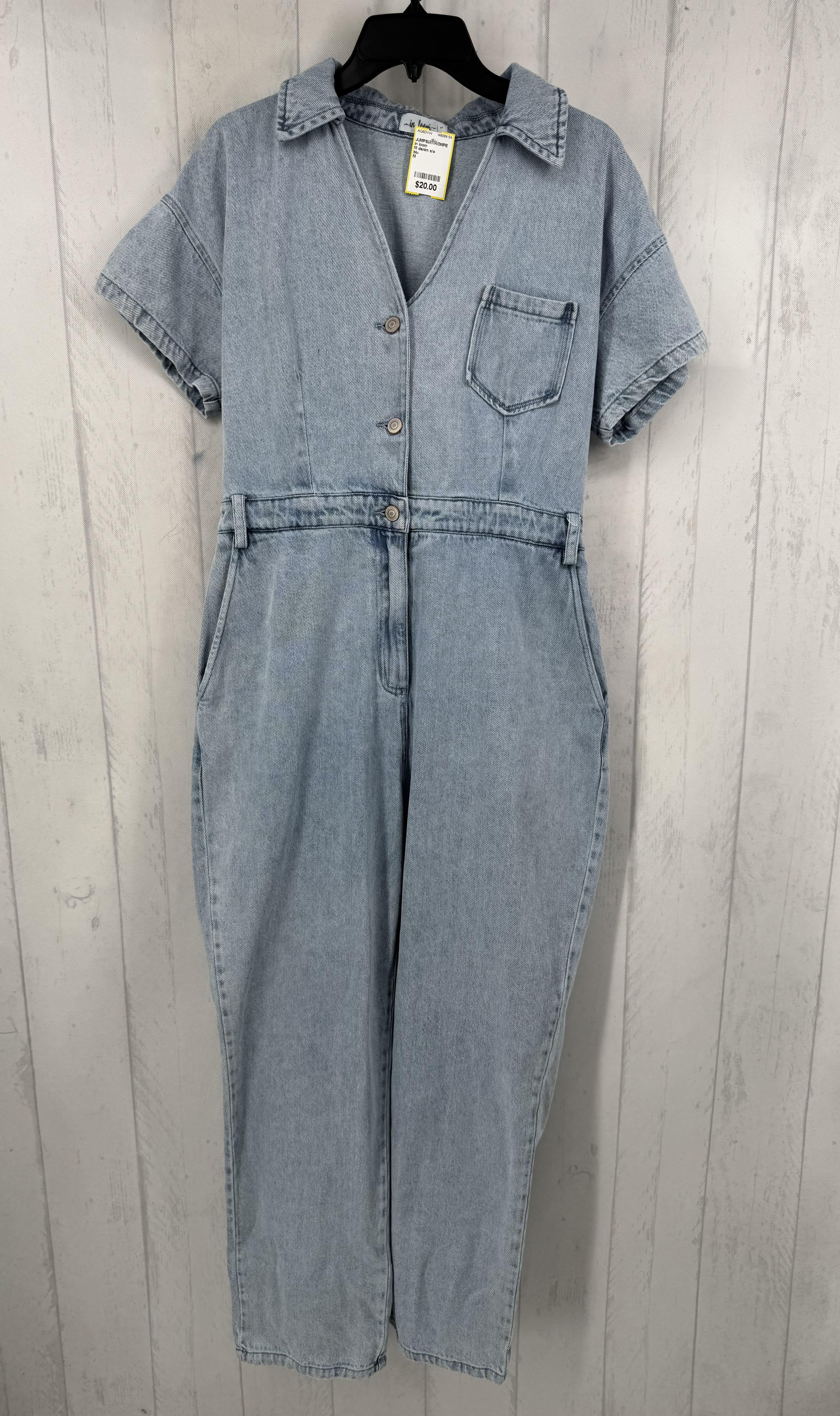 M denim s/s jumpsuit