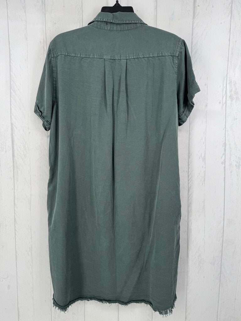 XL split neck s/s dress
