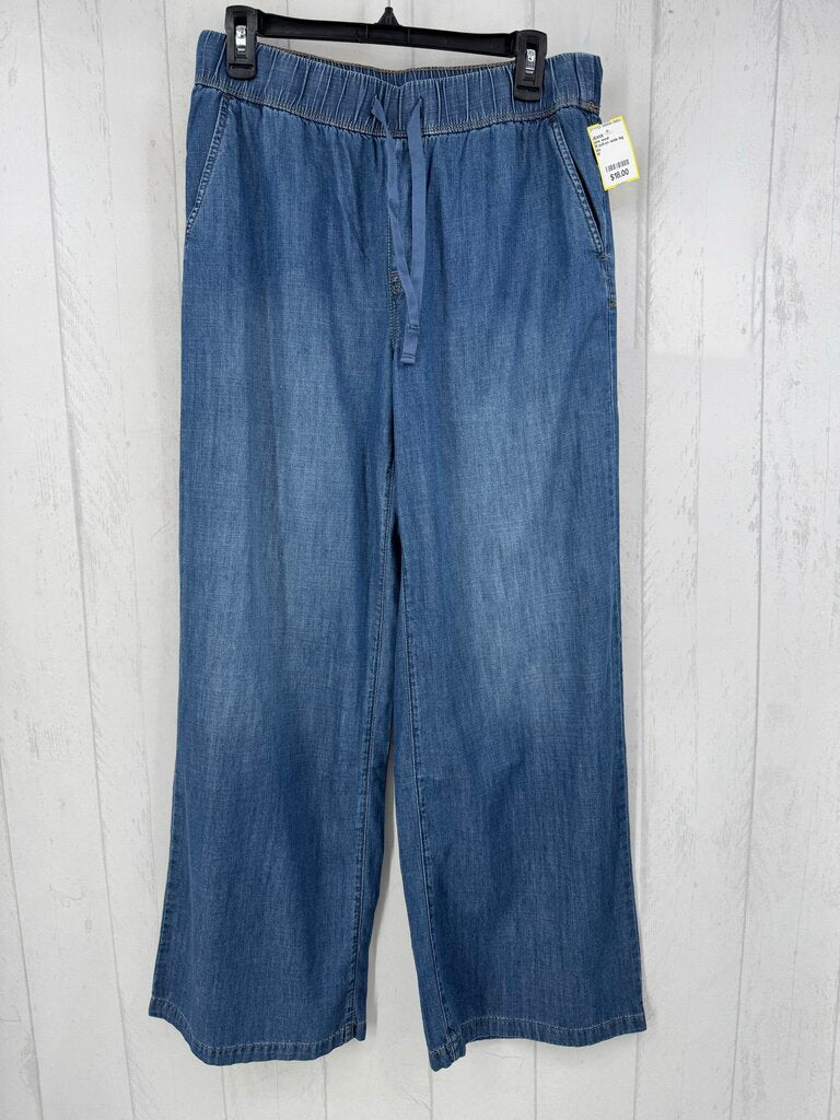 M pull-on wide leg jean
