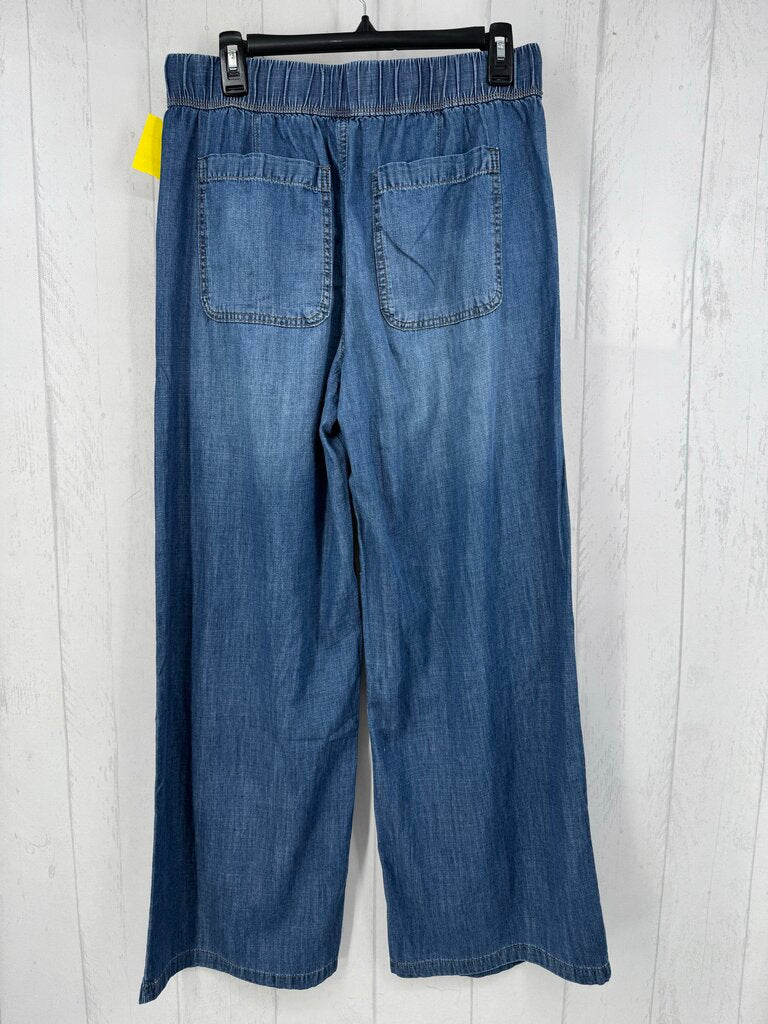 M pull-on wide leg jean
