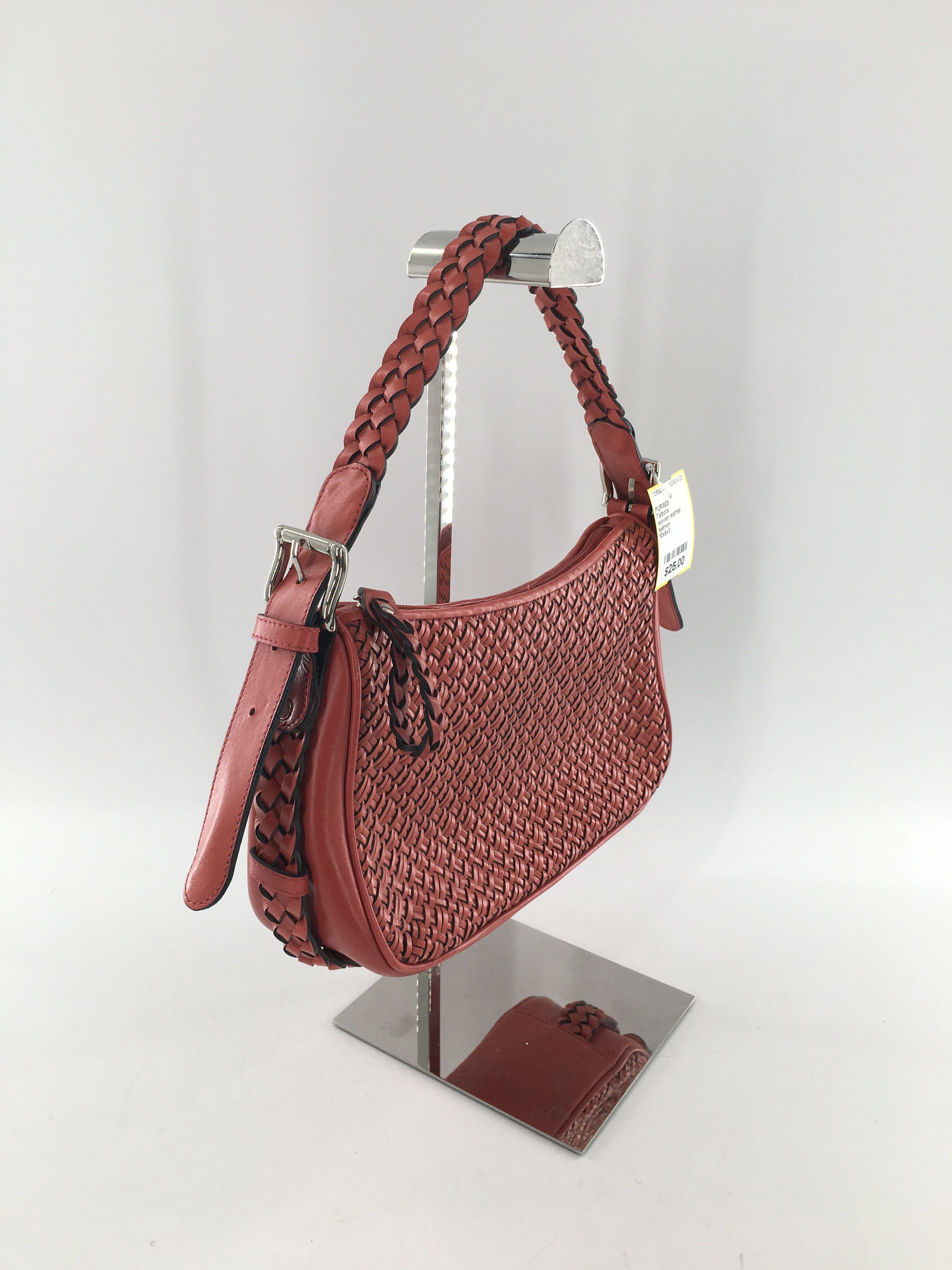 woven leather shoulder bag