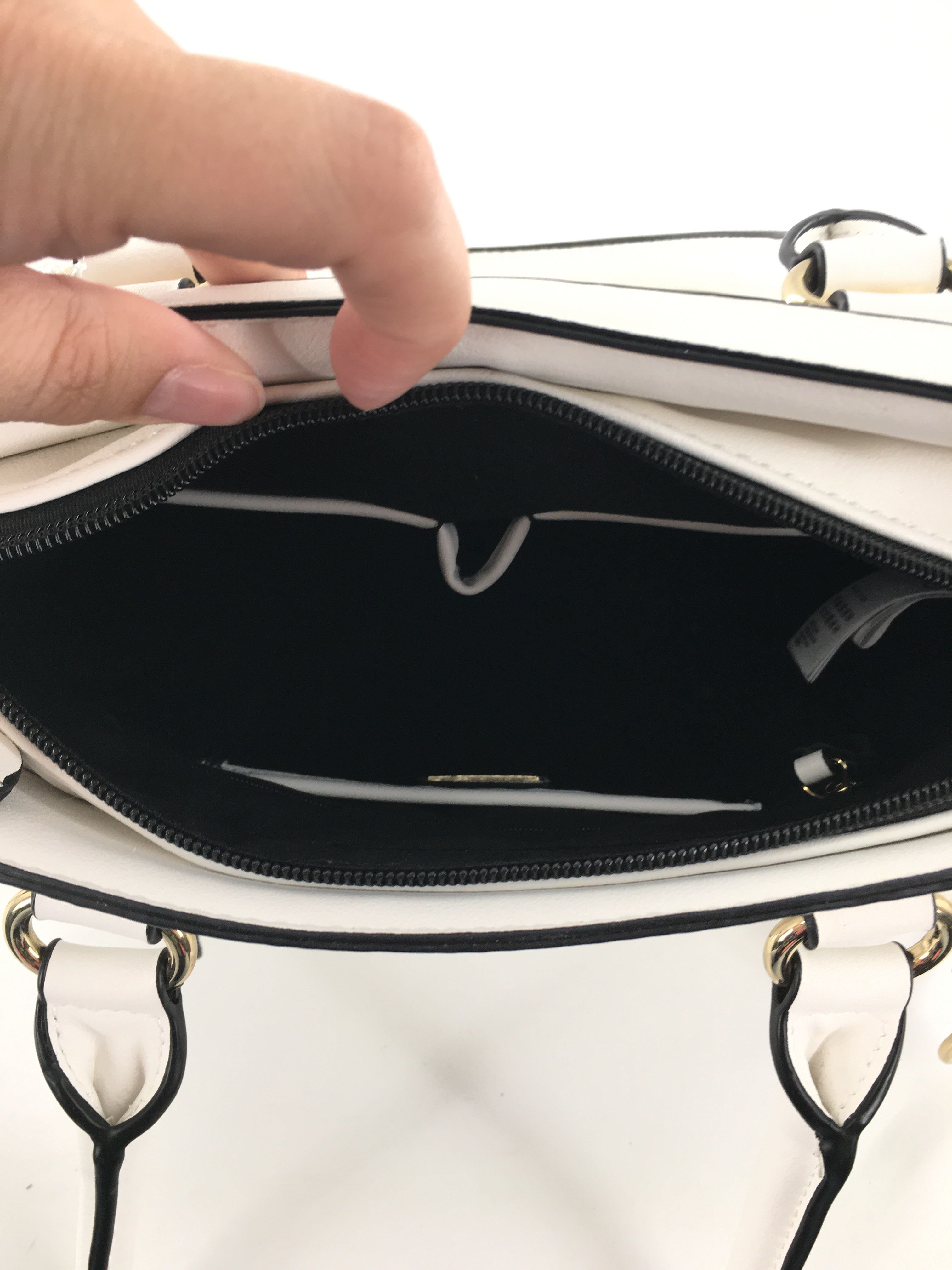 quilted vegan leather handbag