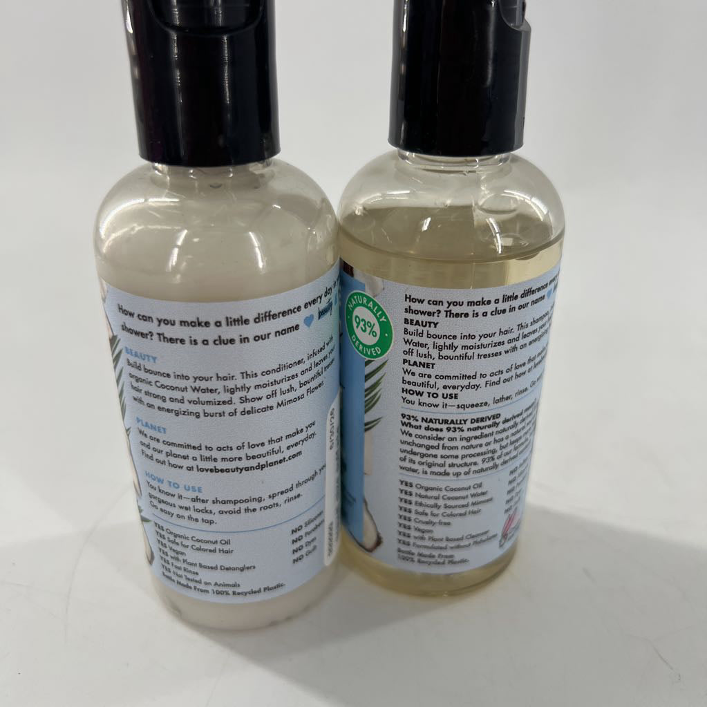 travel size sulfate free shampoo/conditioner set