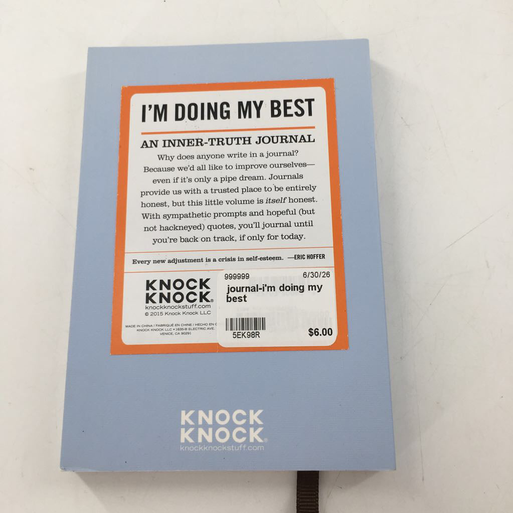 journal-i'm doing my best