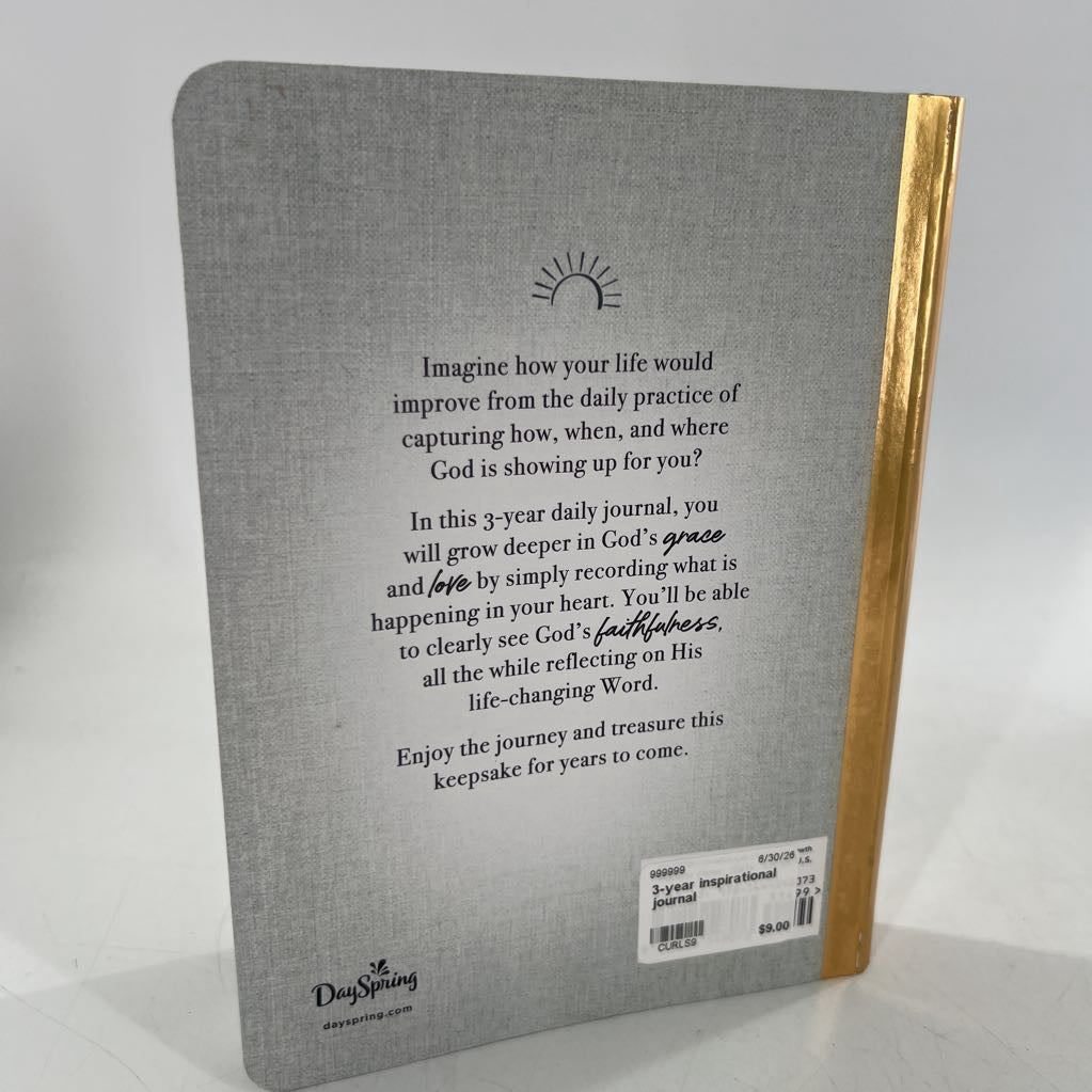 3-year inspirational journal
