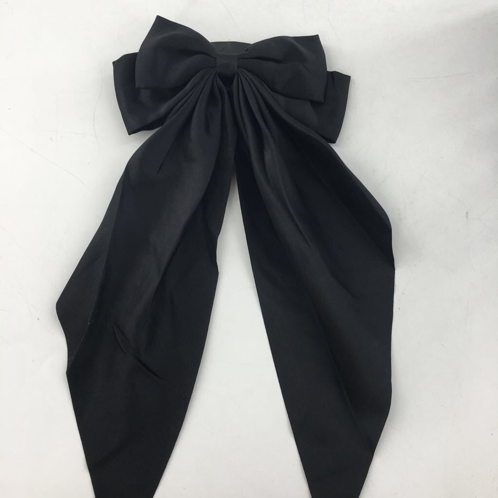 black satin hairbow