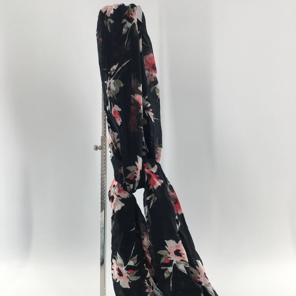flo print tassel scarf