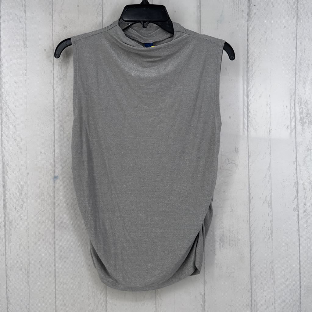 L mockneck ruched tank