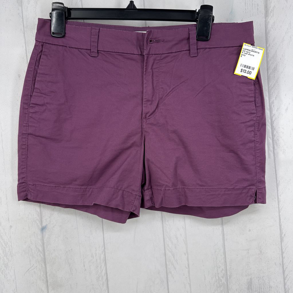 6 twill shorts