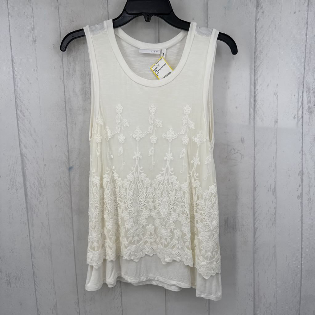 M lace layered tank