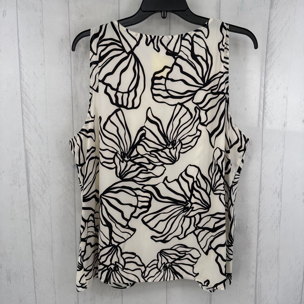 XL flo l print v-neck tank