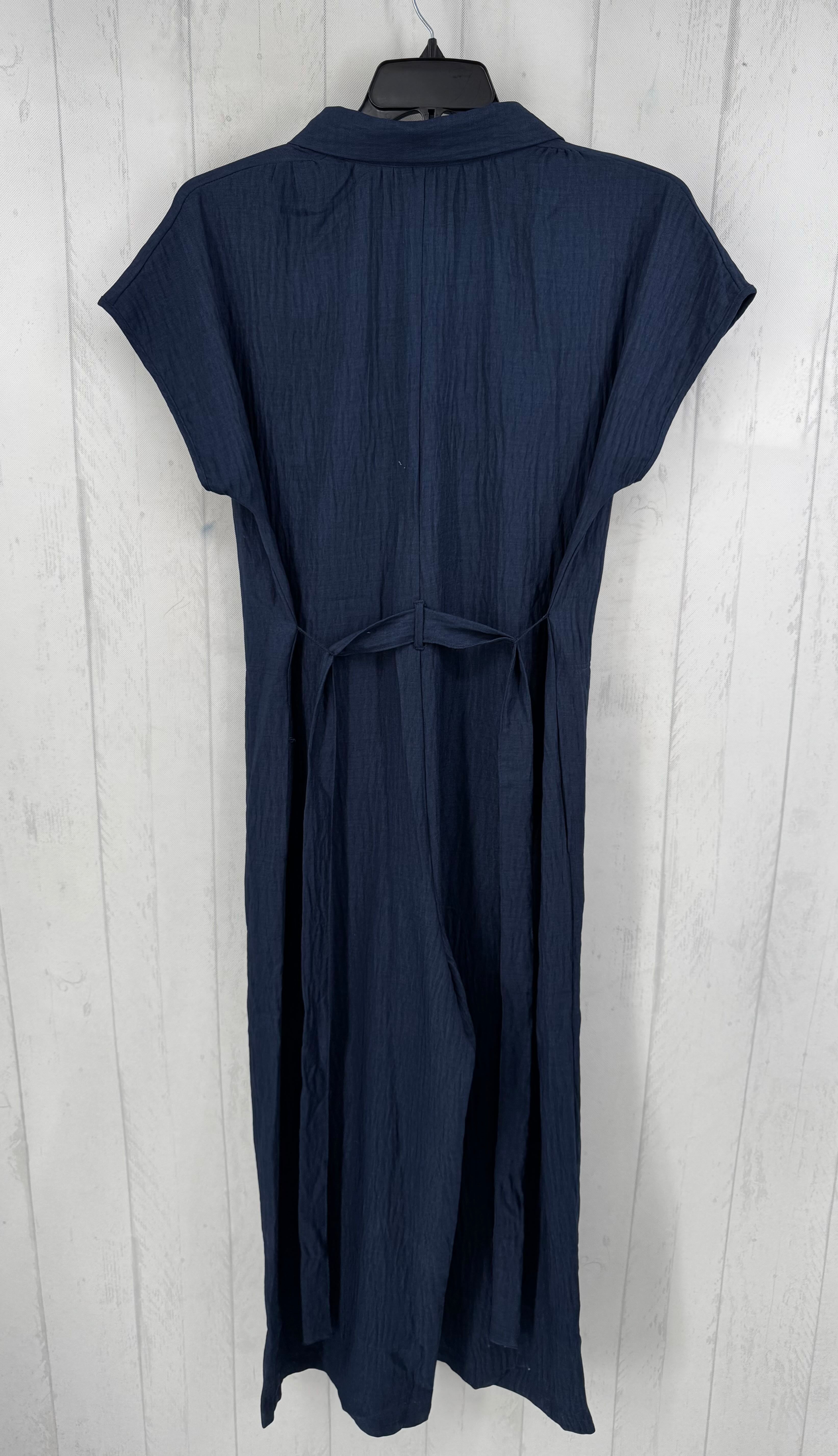 L button down belted s/s jumpsuit