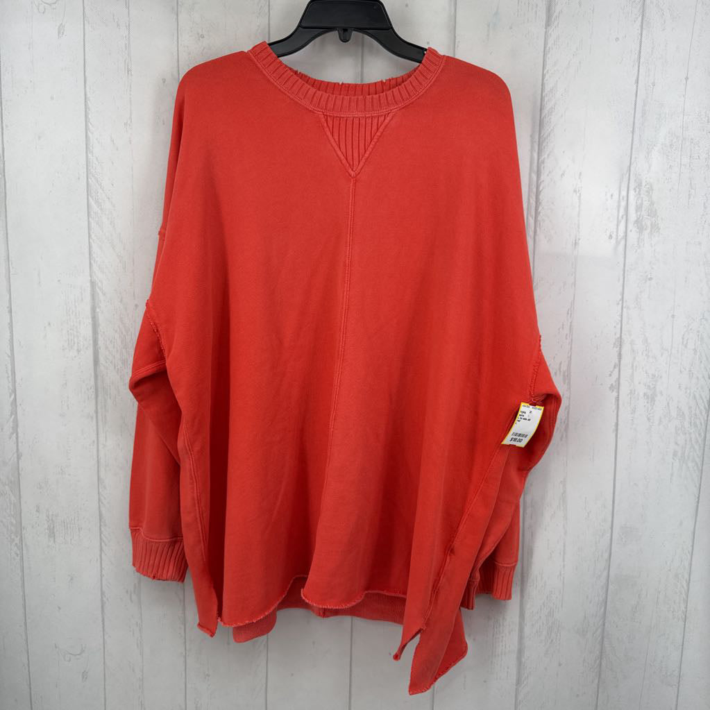 L l/s side slit sweatshirt