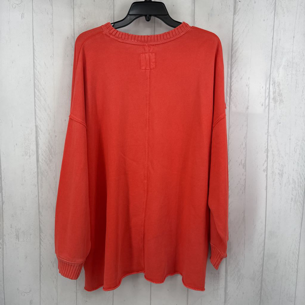 L l/s side slit sweatshirt