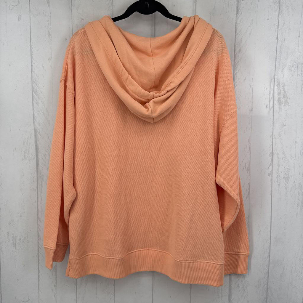 XL l/s v-neck pull over hoodie