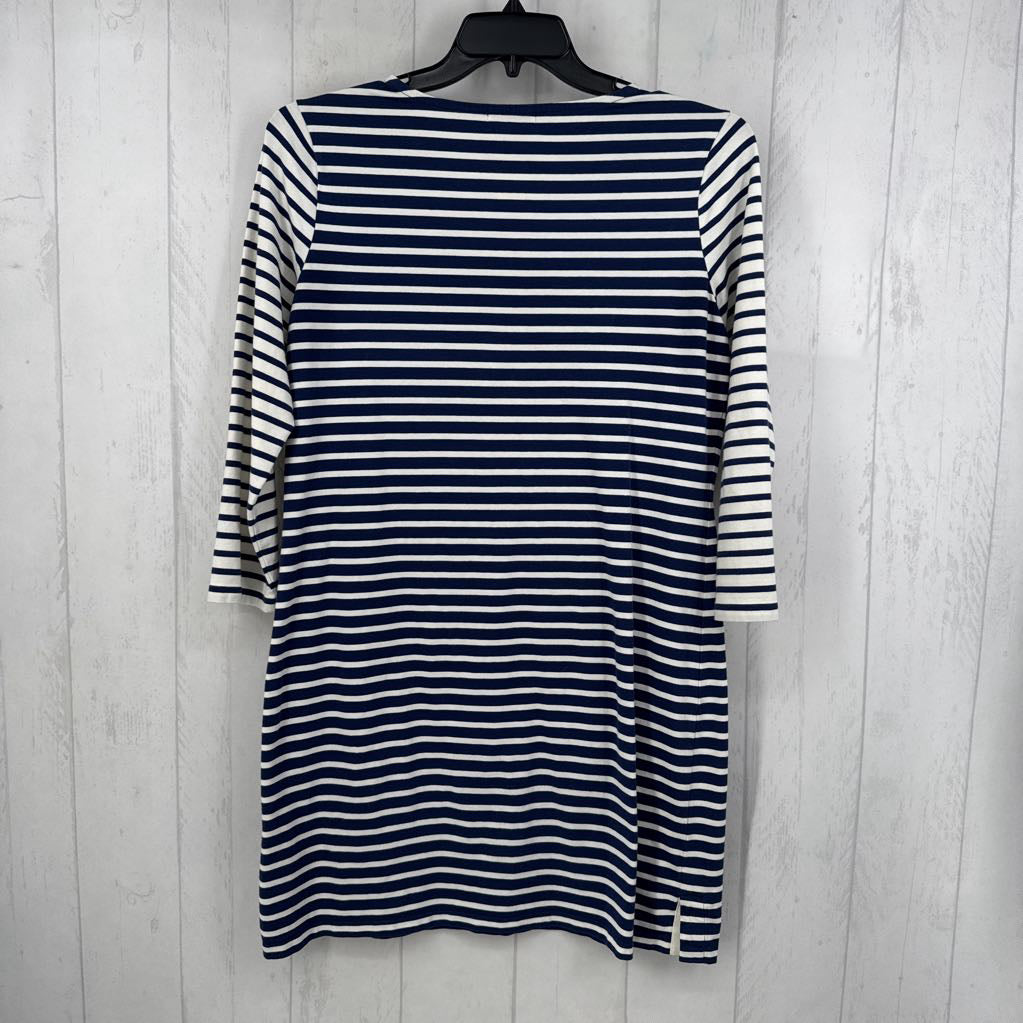 M striped l/s t-shirt dress