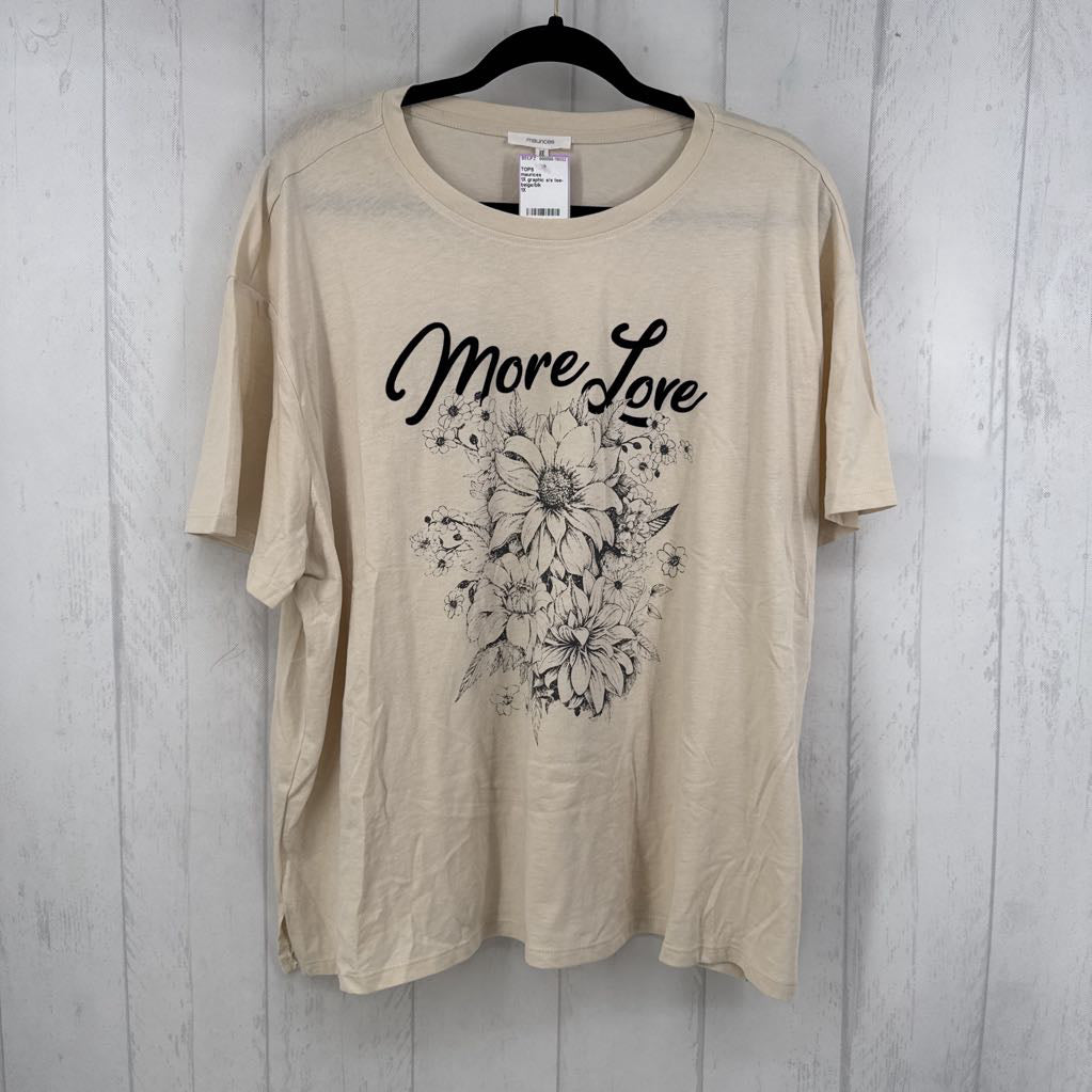 1X graphic s/s tee-more love