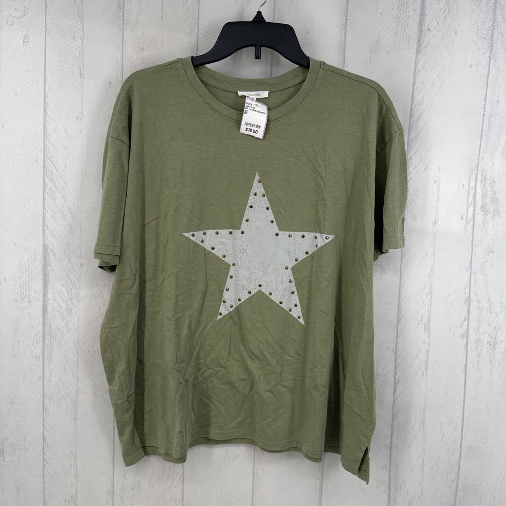 OX studded graphic s/s tee-star
