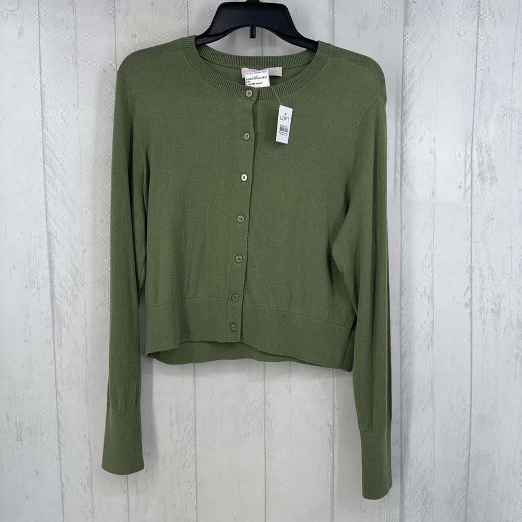 L button down cardi
