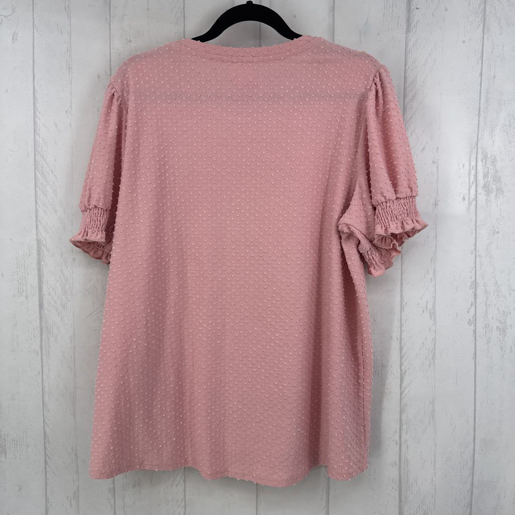 1X textured s/s top