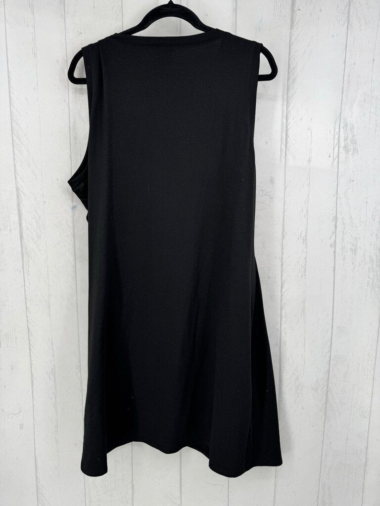 XXL ruched side slvls dress