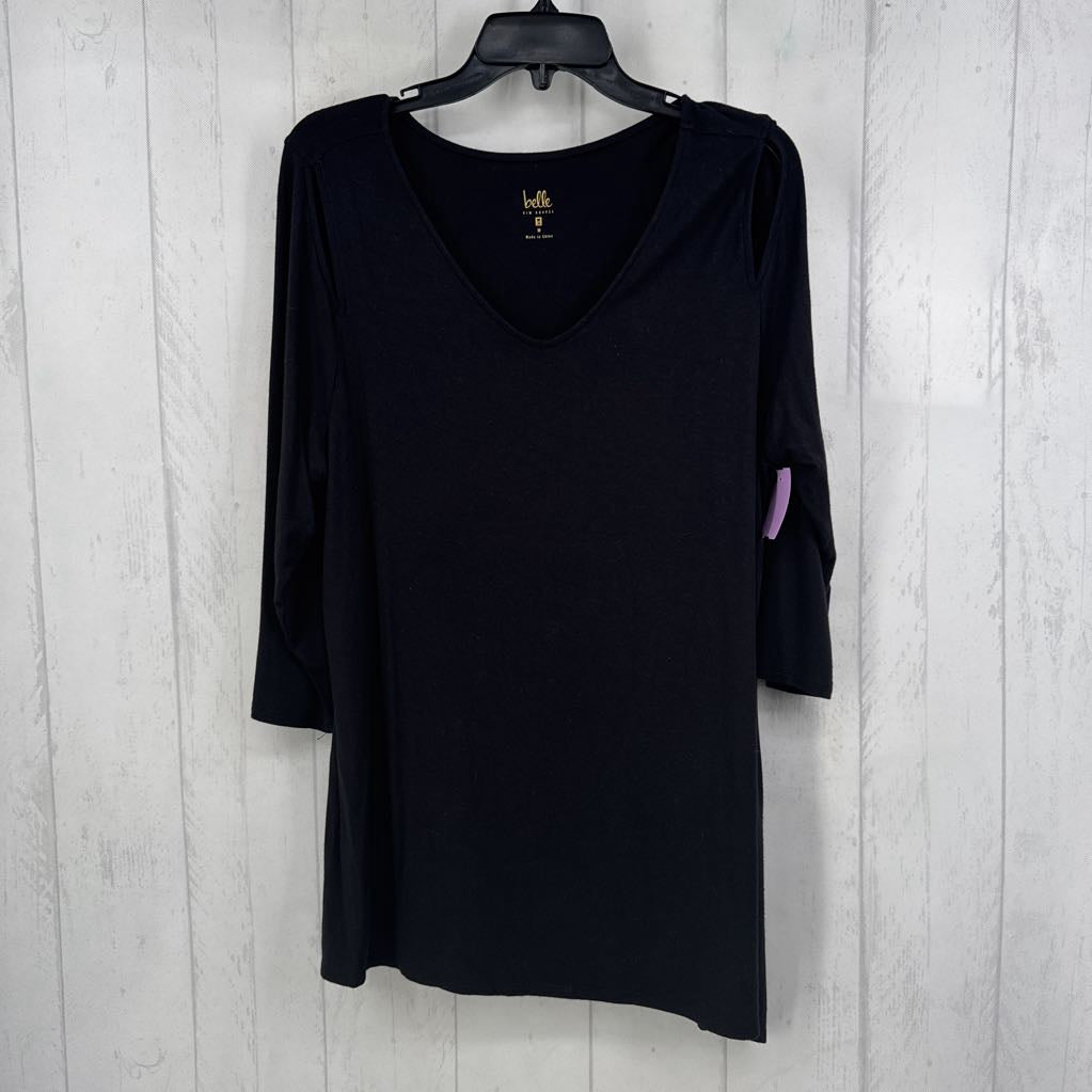 M v-neck 3/4 slv top