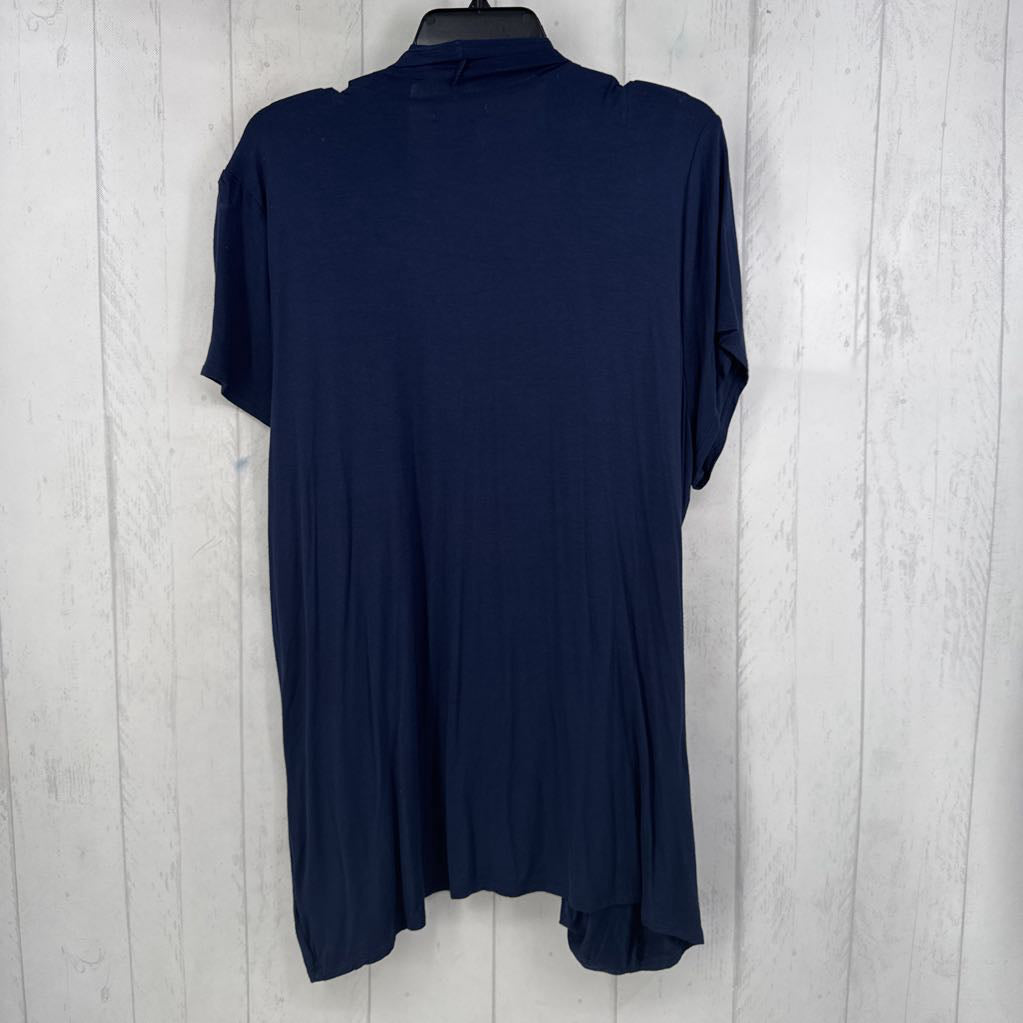 1X draped s/s cardi