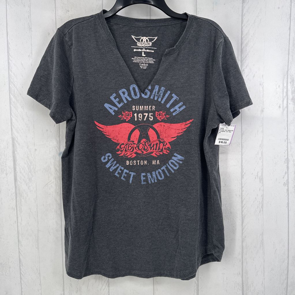 L graphic s/s tee-aerosmith