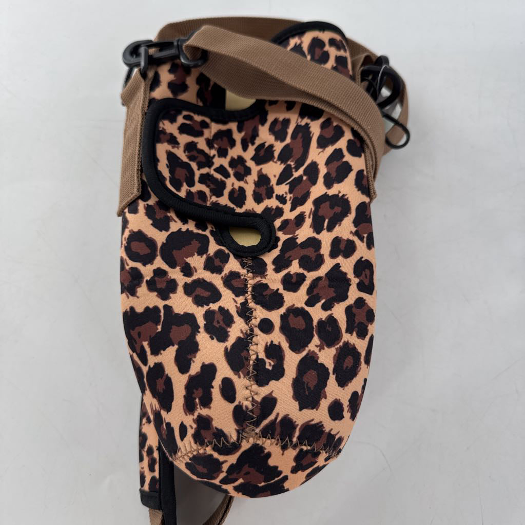 neoprene animal print drink holder crossbody