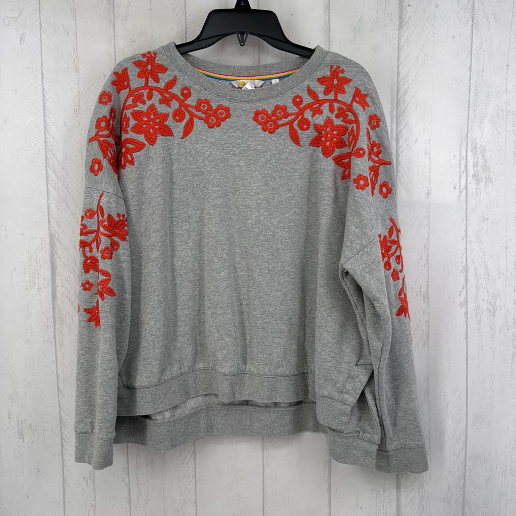 L flo embroidered sweatshirt