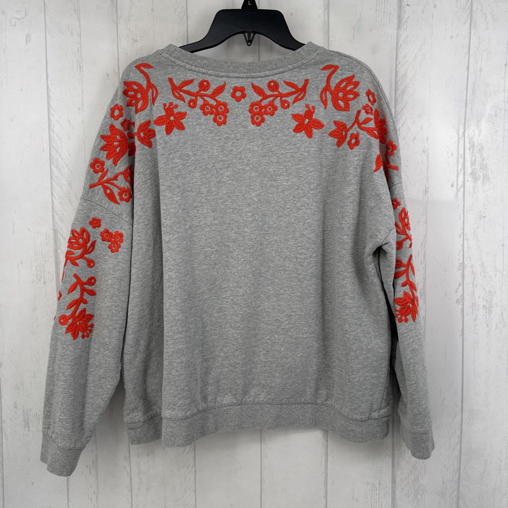 L flo embroidered sweatshirt