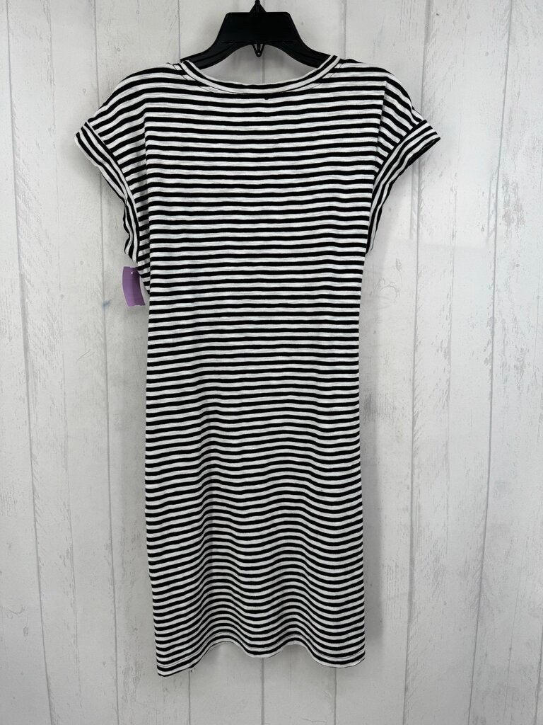 L striped s/s t-shirt dress