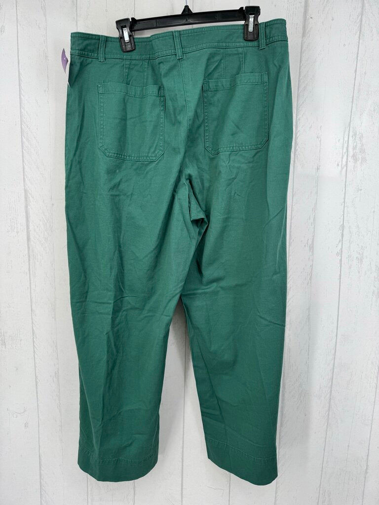 16 wide leg twill pant