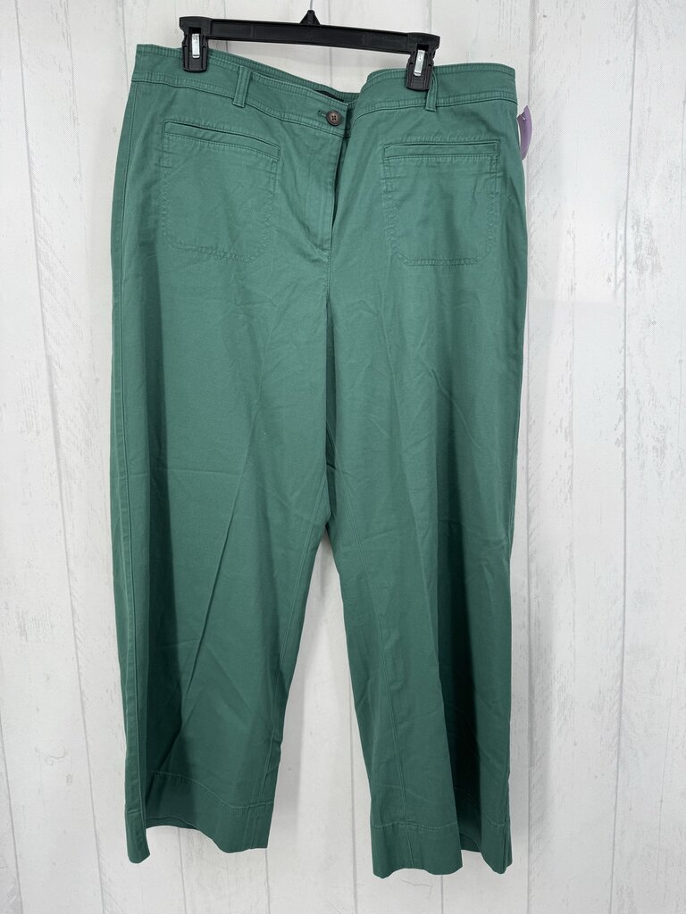 16 wide leg twill pant