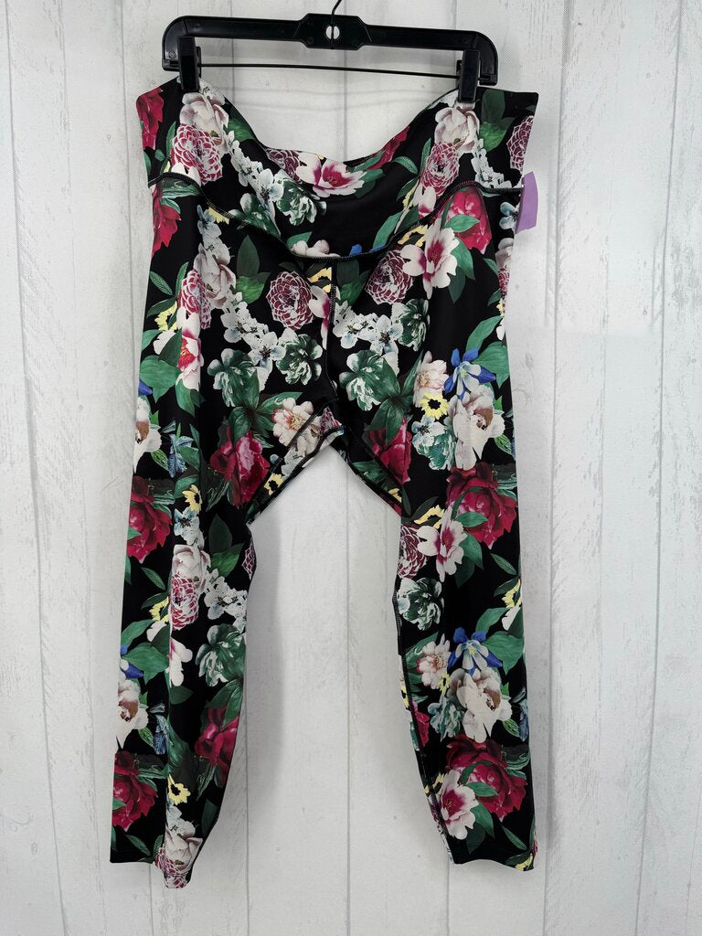 3X flo print leggings