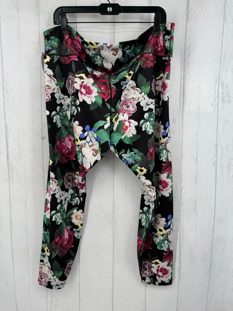 3X flo print leggings