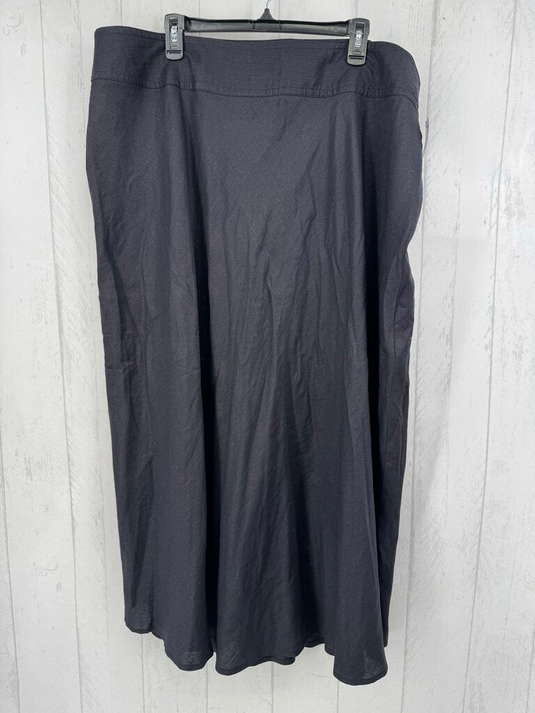 24 linen blend skirt