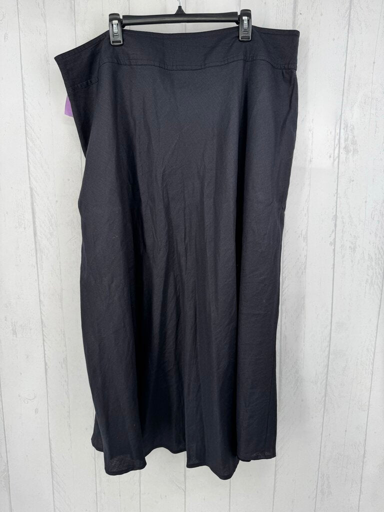 24 linen blend skirt